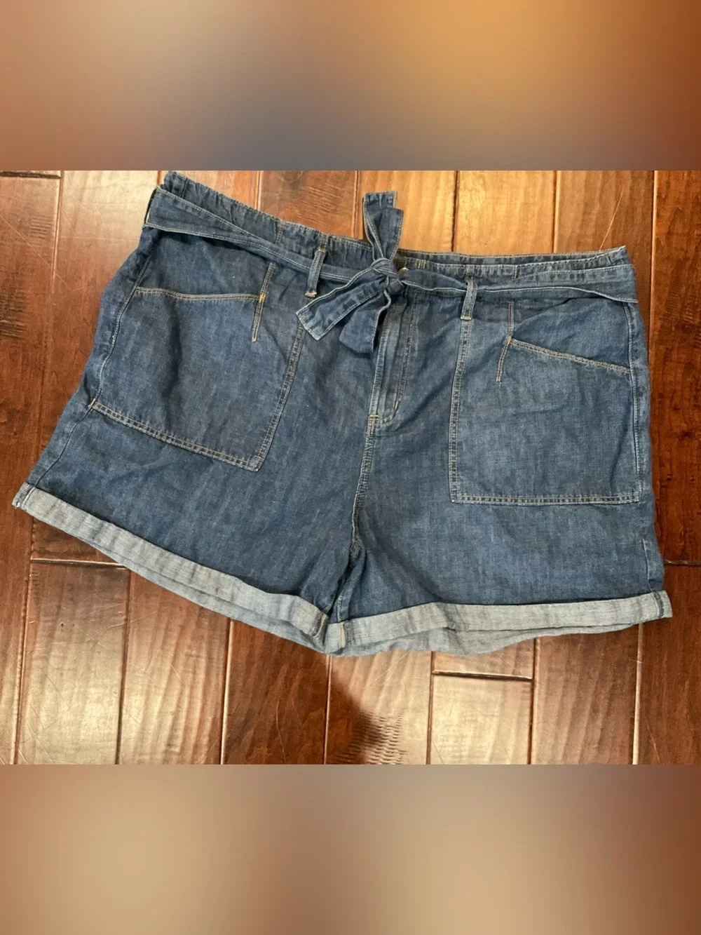 Torrid Baggy High-Rise Tie-Belt Short